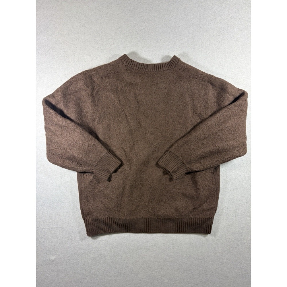 Reigning Champ Men's Brown Sweater  TEXTURED BOUCLE TURF WOOL  XXL  Cozy Lounge - Picture 6 of 7